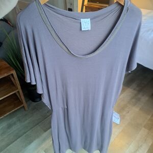 NEW Ella Moss Purple Scoop Neck Casua Tunicl Dress Size Large Women's Pastel